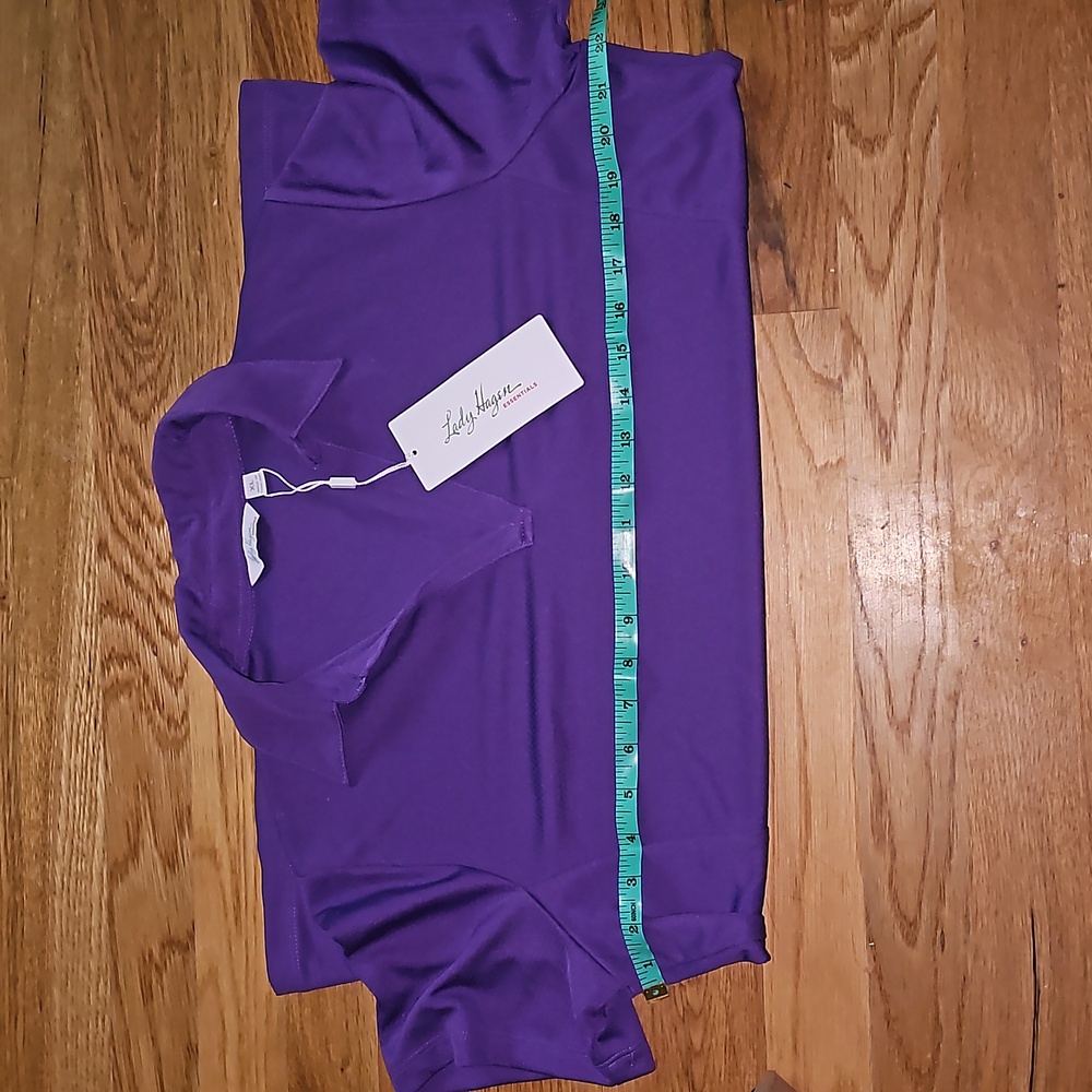 Women's Lady Hagen Purple Royal collared shirt - Picture 6 of 7